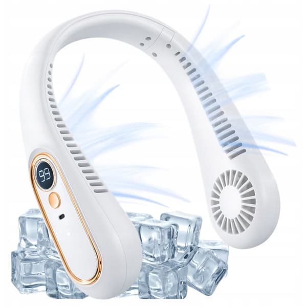 5-trins USB Bærbar Halsventilator med LED