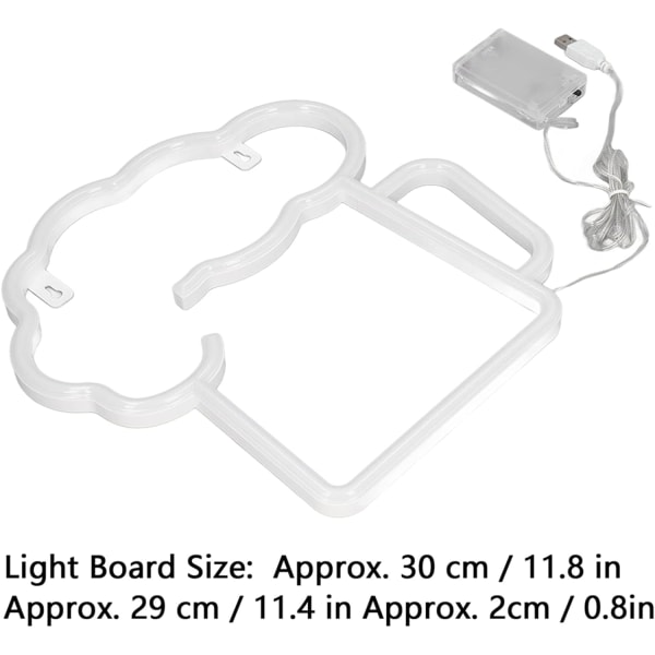 Öl Neon Skylt LED Neon Väggdekor Gul Vit Öl Bar Klubb Sovrum Neon Skylt för Bar Klubb Strandbutik Jul Födelsedagsfest 11.8\" X 11.4\"