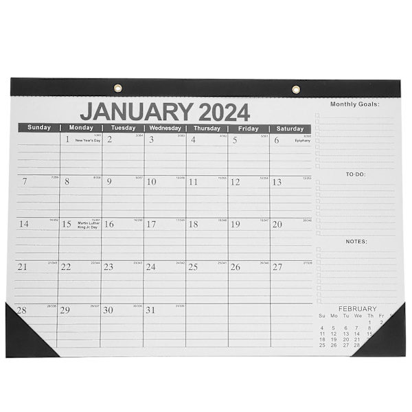 Engelsk Månedlig Kalender Enkel Skrivebords Kalender Amerikansk Helligdags Kalender Hjem Kalender Dekoration