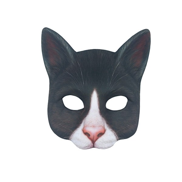 Halloween karneval maske digitaltrykk dyr katt maske