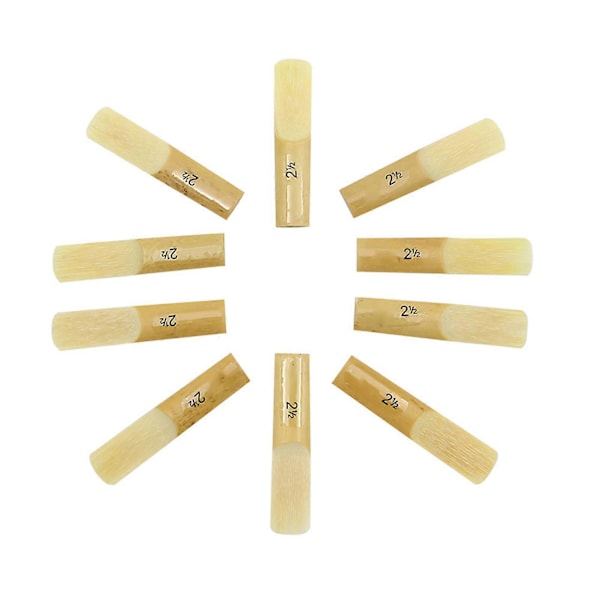 LADE 10 stk Bambus Reed Styrke 2,5 for Alt bB Saksofon Saxofon Utskiftingstilbehør