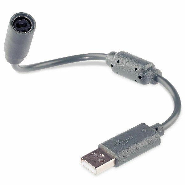 Adapter for separasjonskabel for USB for kontroll med kabel for Microsoft Xbox 360 gris