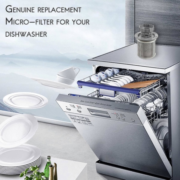 2-delt oppvaskmaskin nettingfiltersett grå pp for Bosch oppvaskmaskin 427903 170740-serien erstatning For-yu