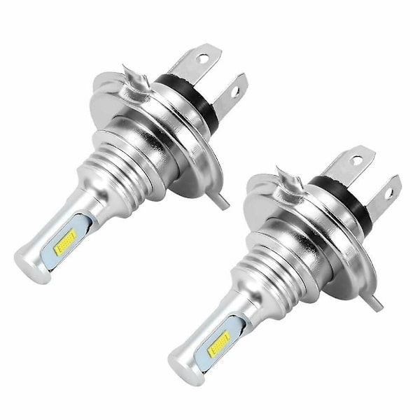 2x H4 9003 Hb2 6000k Super White Csp Led-ajovalopaketti Korkea ja Matala Säde Canbus