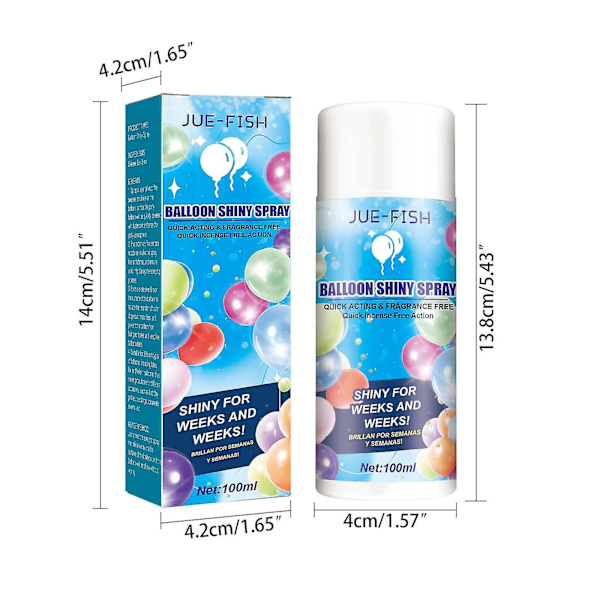 Ballongglans Spray Aerosol Ballongspray 100Ml