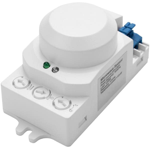 LED bevegelsessensor lysbryter med 5,8 GHz RF-system, hvit