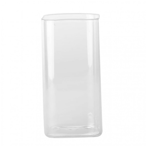 Värmebeständig borosilikatglas fyrkantig vattenglastumlare