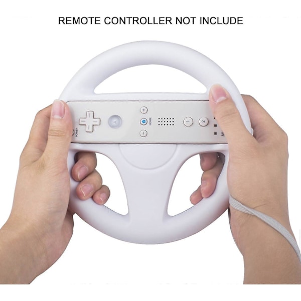 2 * Ratt för Wii, Racingratt Joystick Wii-ratt Wii Racingspel Ratt Mario Kart Racing Plastratt Speltillbehör