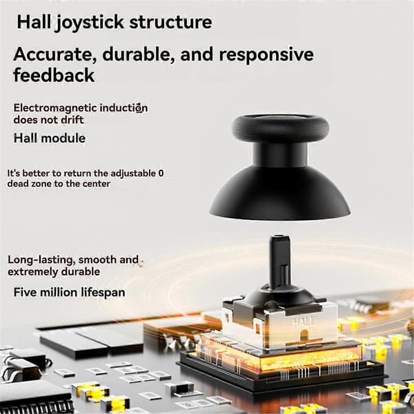PC Switch langaton minipeliohjain Joypad Hall Effect -sauva Switch Retro Gamepad A:lle