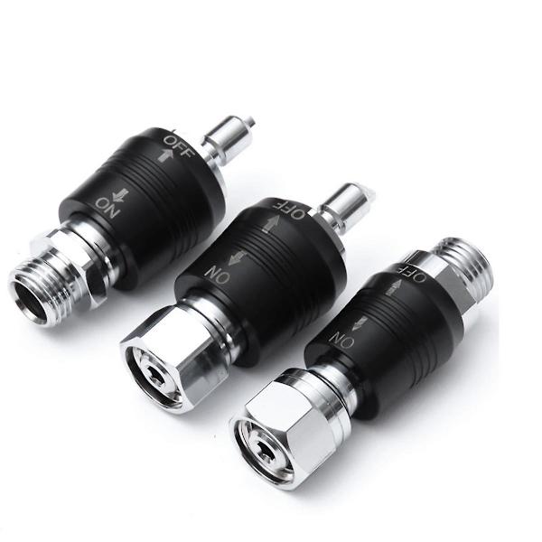 Scuba Diving Regulator Adapter 9/16 Gjenget Kobling Med På/Av Bryter BCD Ventil Middels Trykk R