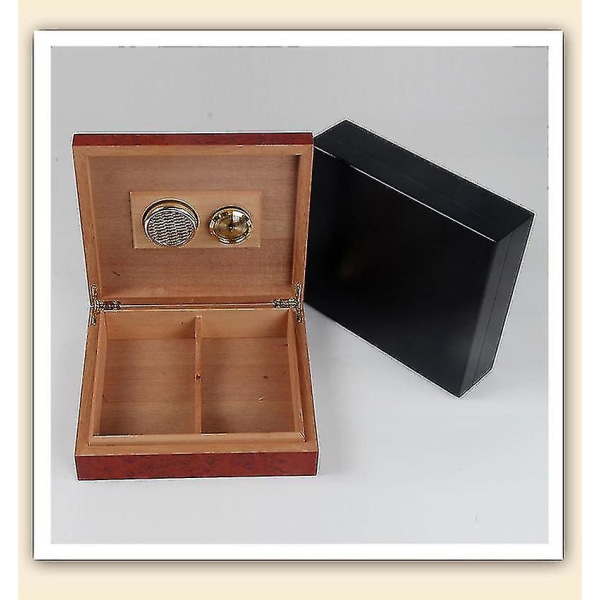 Humidificador de cedro, caja de almacenamiento de puros de madera con gel humidificador, accesorios para fumar