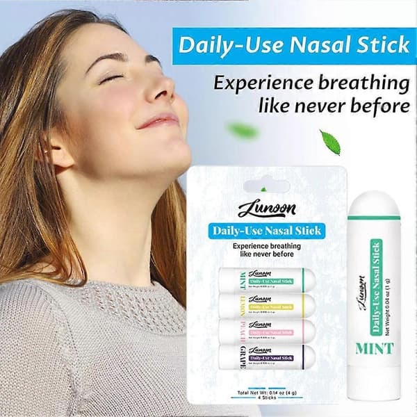 Aromaterapi Inhalator Næsestift 4-pakke Æterisk Olie til Stresslindring B
