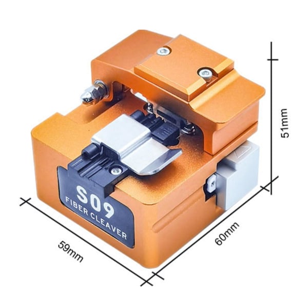 Ai-9 Fusion Splicer Kit Optisk Fiberklyvare Skärare S09 Med Wast Box Ny Fg