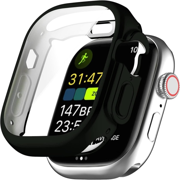 10 stk veske kompatibel Apple Watch Ultra 49 mm med skjermbeskytter Tpu myk støtfangerbelagt støtfangerdeksel