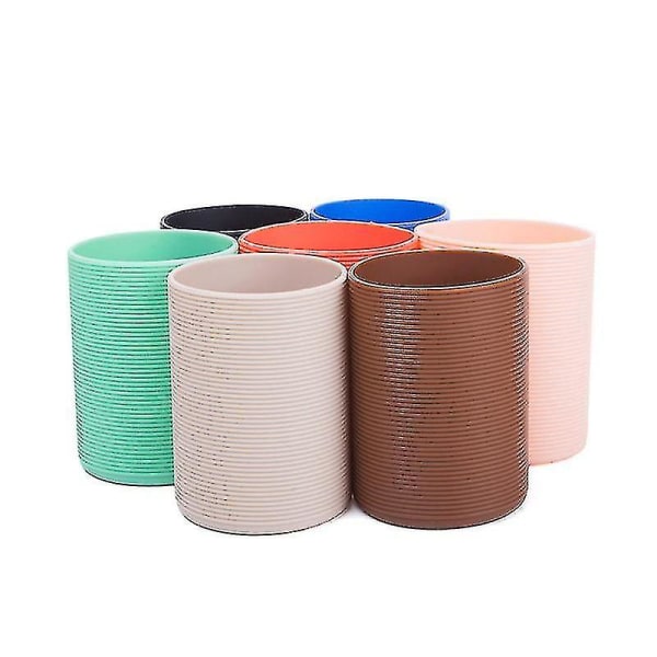 Suora Thicken Cup Sleeve Lämmönkestävä liukumaton cover Uudelleenkäytettävät silikonipullon hihat (satunnainen väri)