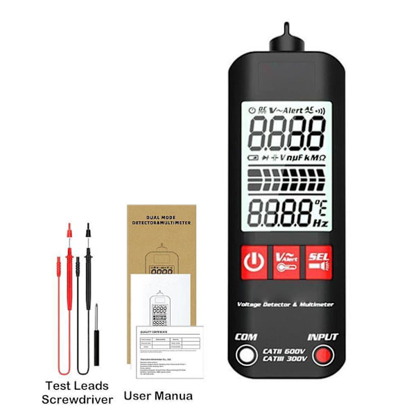 A1 Helautomatisk Anti-brännskada Intelligent Digital Multimeter