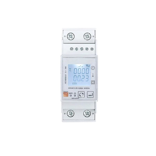 Tuya Smart Zigbee Energy Meter Bidirectional Single Phase 80a Din Rail Power Monitor Wattmeter Volt