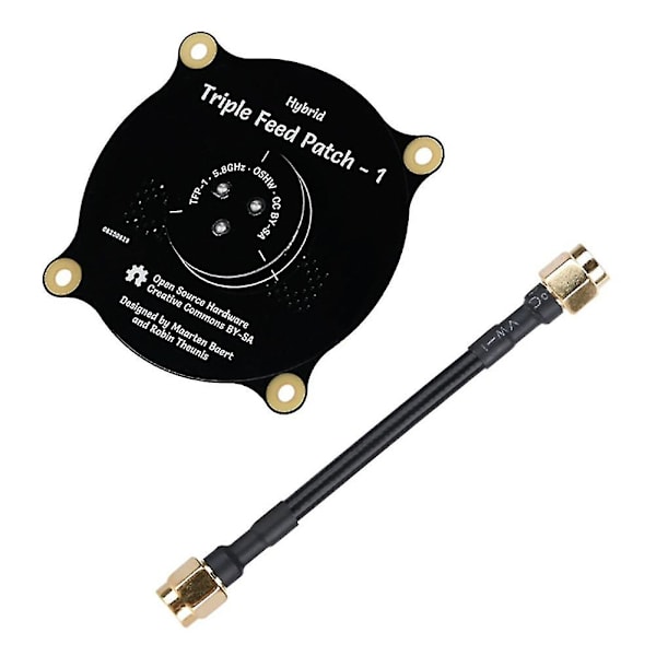 NY 5.8GHz Triple Feed Patch Antenne Retningsbestemt Sirkulært Polarisert Antenne kompatibel med FPV RC Racing Dro