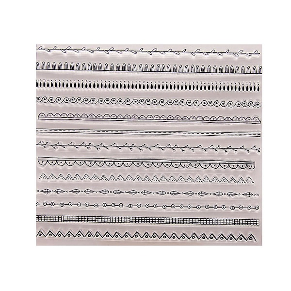 Transparent stämpel silikon tätningsark för DIY Scrapbook hantverk kortalbum T1320