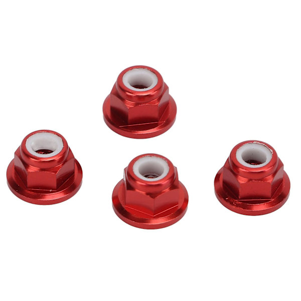 M4 RC-bilmuttrar i aluminiumlegering, 4 mm innerdiameter, 1/10 fjärrstyrd biltillbehör