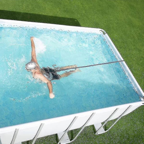 Justerbart Simbälte för Pool, Simmotståndsbälte, Simbälte för Poolhängande Träning, Bungee Simmotstånd