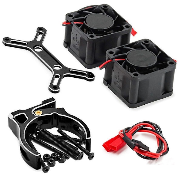 RC Bil Uppgradering Dubbel Kylfläkt 4985 1717 Motor Kylfläns Kit för 1/5 6S 8S Arrma KRATON Outcast, A