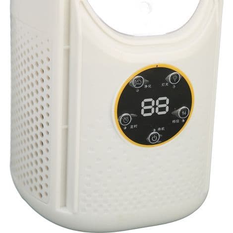 Bladeless ventilator seks gear vindhastighed skrivebordsventilator LED lys luftfugter køler hjemmekontor timing køleventilator DC 5V 2A