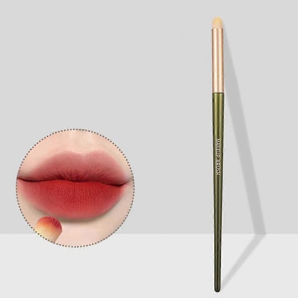 Rundhovedet læbestiftbørste Læbemakeupbørste Multifunktionel skønhedsværktøj green s