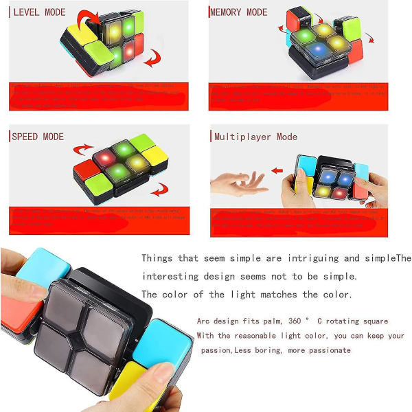 Music Magic Cube Toys, elektronisk Music Cube Speed ​​Cube Novelty Puzzle Game