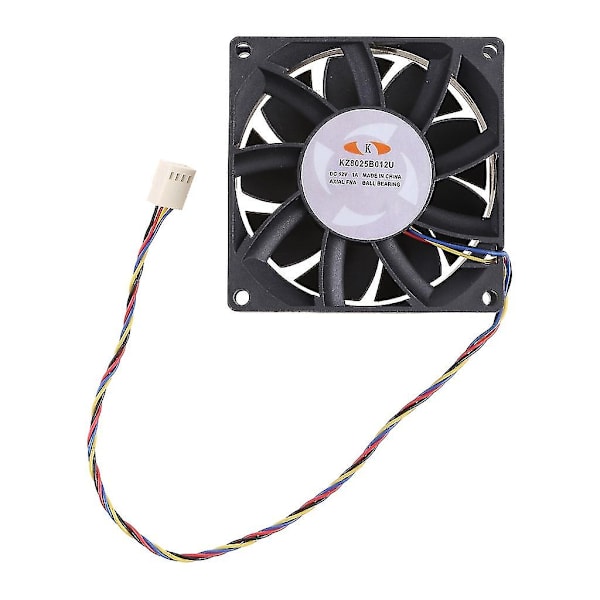 KZ8025B012U 8cm Fläkt 12V 1.00A 4 Ledningar 4-polig Hög Hastighet Server Ström Kylfläkt