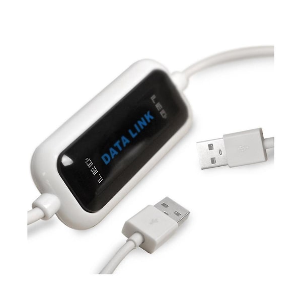 USB 2.0 PC til PC Online Deling Synkronisering Kobling Nett Direkte Data Filoverføring Bro LED Kabel Enkel Kopiering Vær