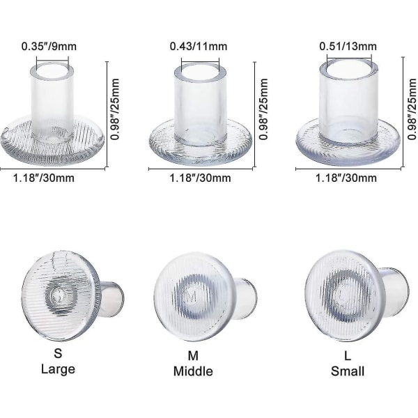 (6 Par) Högklacksskydd, 3 Storlekar Skoskydd för Bröllop & Utomhus