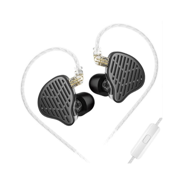 Spill-øretelefoner Hifi In Ear Wired Sports Flat-høyttaler High Fidelity Bass Monitoring-øretelefoner (micr