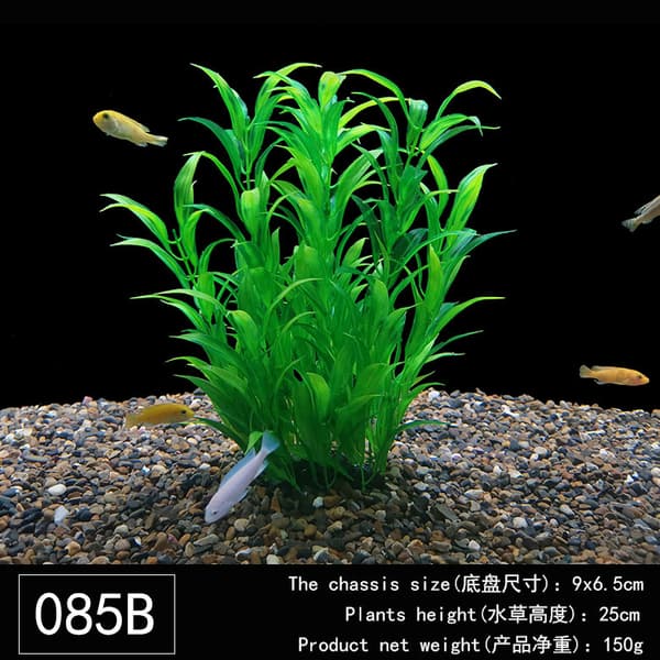 Akvarium konstgjorda växter, stora akvariumväxter plastfisk