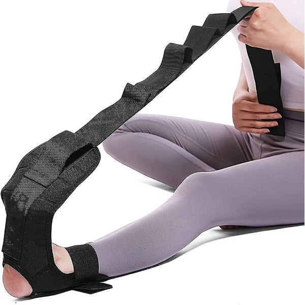 Yoga strækrem, ankel ligament båre bælte med løkker ligament stretch bånd Fitness ben båre til plantar fasciitis, fod stretch Assist F