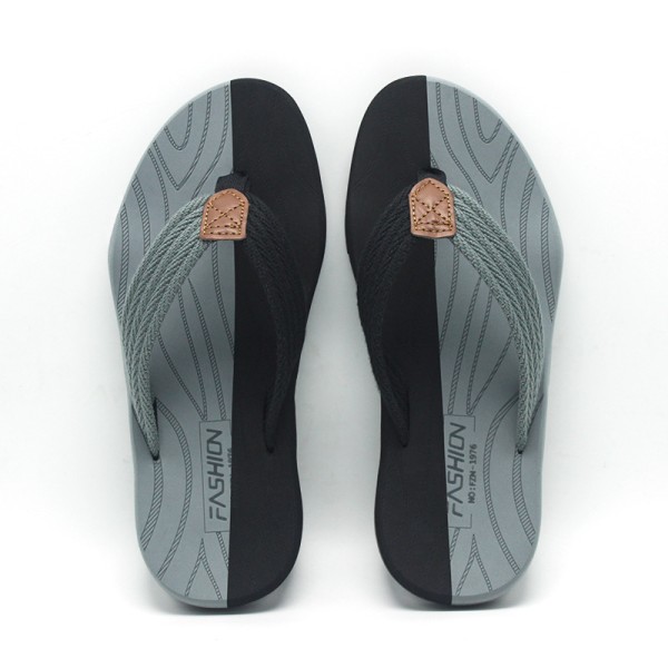 2024 nya stil neutrala mjuka botten flip flops fashionabla ytterkläder herr flip flops casual strandskor dam black 39