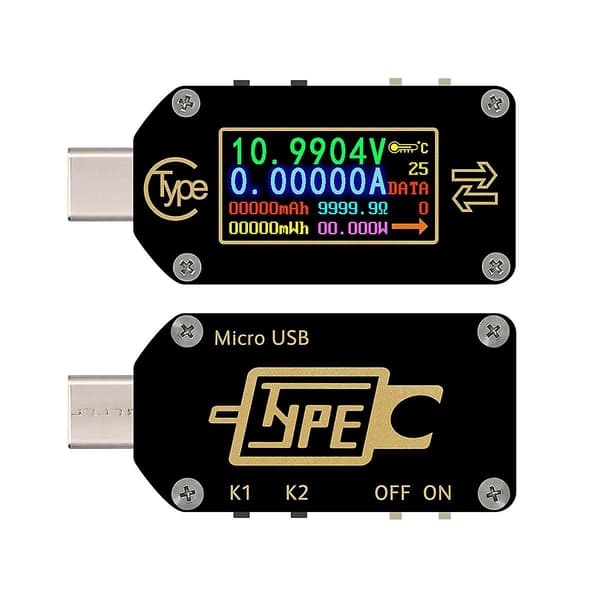 Rd Tc66 Type-c Pd Trigger Usb Voltmeter Ammeter Spenningsmåler 2-veis Strømmåler Multimeter Pd Lader B