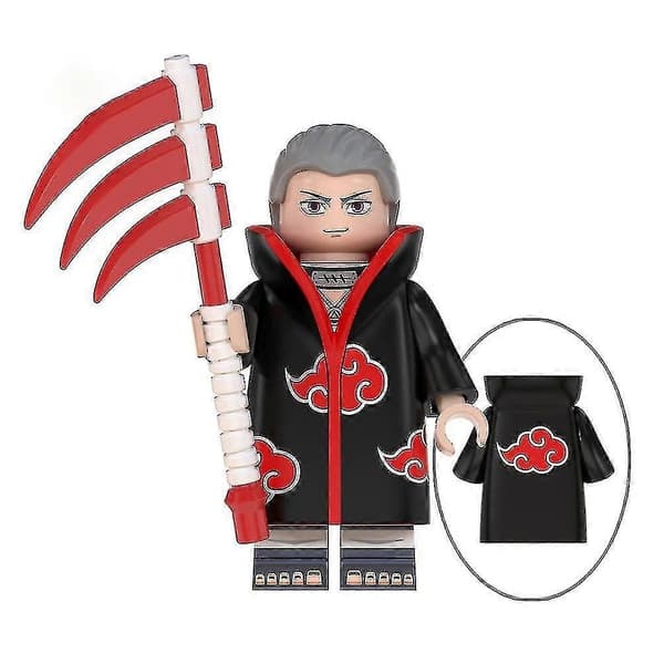 8-delt anime ninja mini actionfigurer legetøj, byggesæt til samling