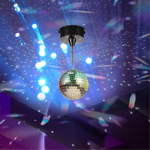 Disco Ball Dekor Med Lys Og Disco Ball-batteri drevet Disco Ball Light, Julefest, Dj Cl