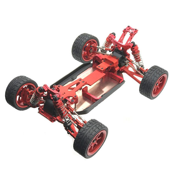 Metalluppgraderingsset för Wltoys 124018 124019 144001 RC-bil, guld