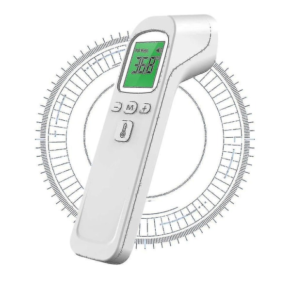 Kosketukseton elektroninen lämpötilanmittauspistooli Kädessä pidettävä infrapunalämpötilan mittauspistooli otsaan