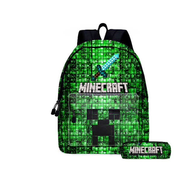 Minecraft My World Student Rygsæk Crawler Flyvemaskine Taske Trykt Rygsæk