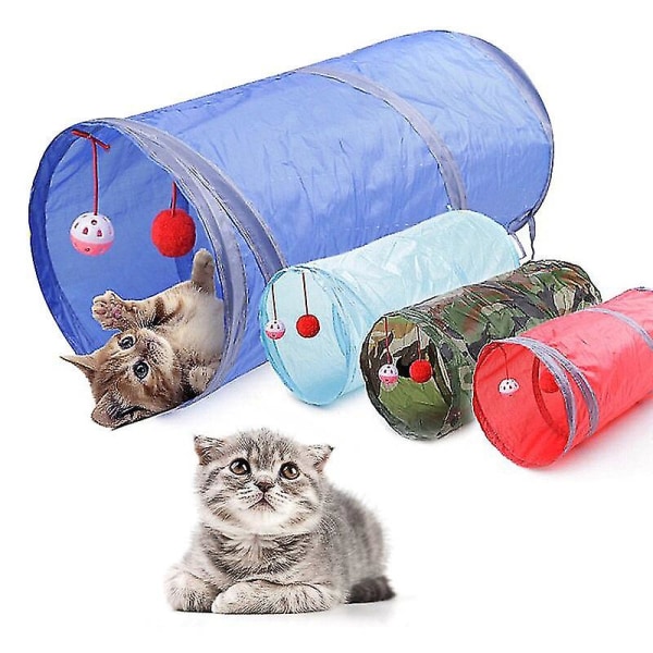 Pet Tunnel Kat Legetunnel Foldbar Kat Tunnel Killing Legetøj Bulk Legetøj Kanin Tunnel Kat Cave Hundelegetøj Hjem Køkken Cocina Garden