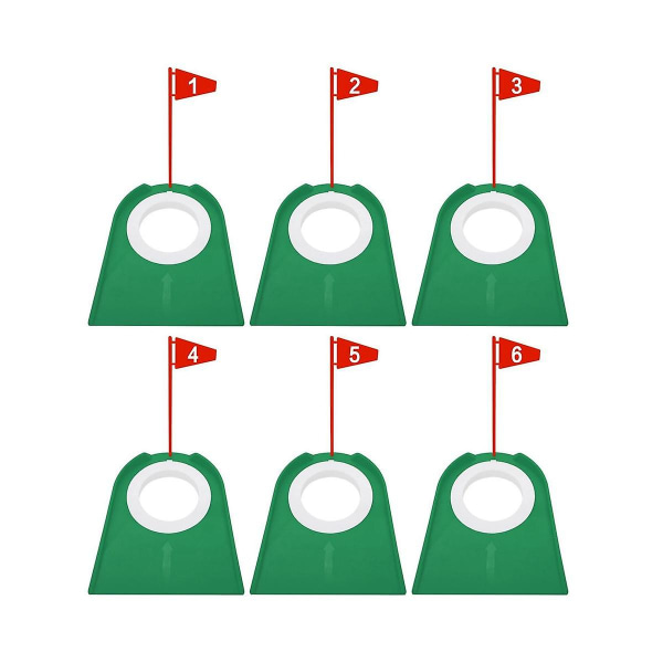 6 kpl Golf Green Putter Disc Golf irrotettava putterilevy sisä- ja ulkokäyttöön