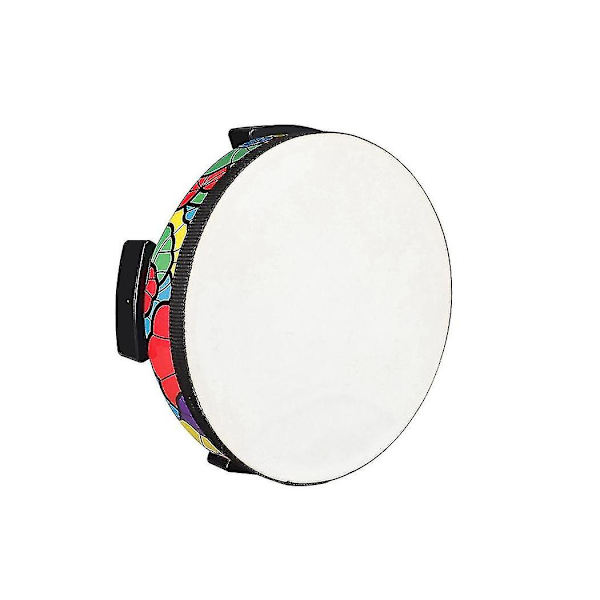Tromme med fårskind Appliqué Tamburin Hånd Percussion Instrument Børn Musikalsk Gave Børn Educa