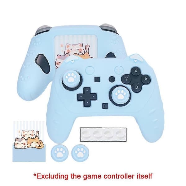 Til Switch 2 Pro Game Controller Cover%2C Beskyttelsesetui/ L9W9 blue one set