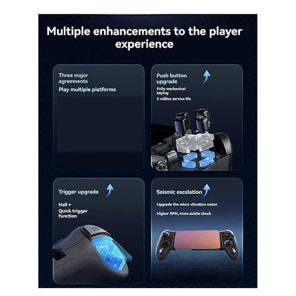 M15 Bluetooth-kontroller for Android, , Cloud Gaming, , Mekanisk Hall-telefonkontroller