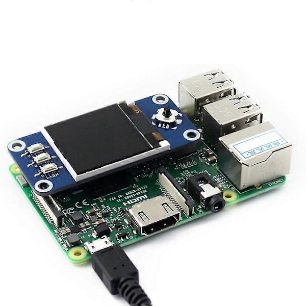 1.44 Tommer LCD Display HAT til 2B/3B/3B+/Zero/Zero W 128X128 Pixels SPI Interface LED Baggrundsbelysning 3.3V
