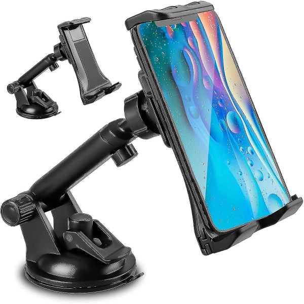 Bil Tablet Mount Universal Instrumentbräda Vindruta Biltelefon Hållare 360 ​​Swivel Med sugkopp (ruipei)
