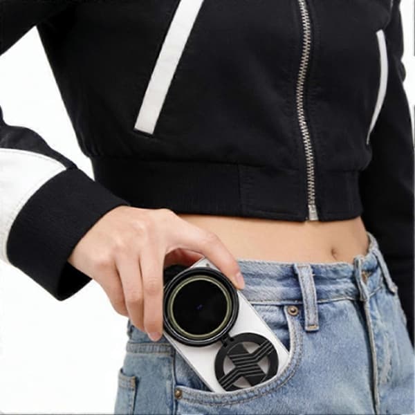 Magnetisk CPL-filter til telefon 52 mm med foldbar holder resin 1set